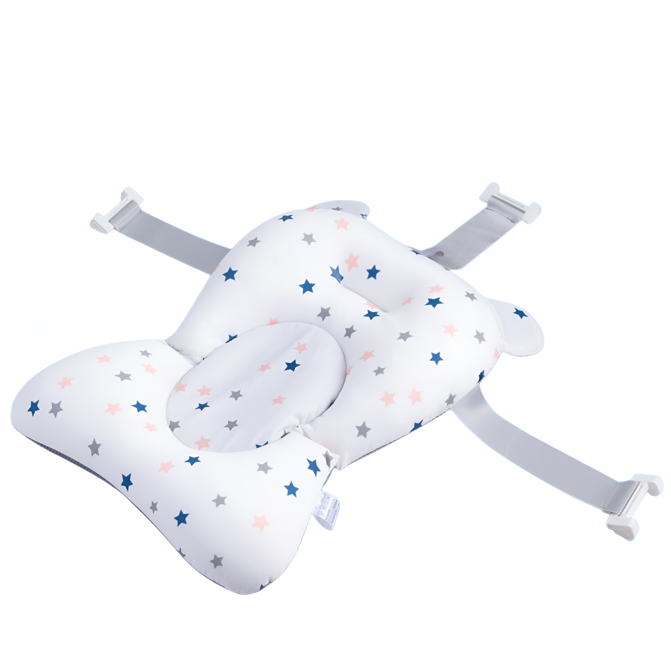 Soft, supportive baby bath pillow for safer, more comfortable infant bathing.  Gentle head & neck support for newborns.  Happy bath time!