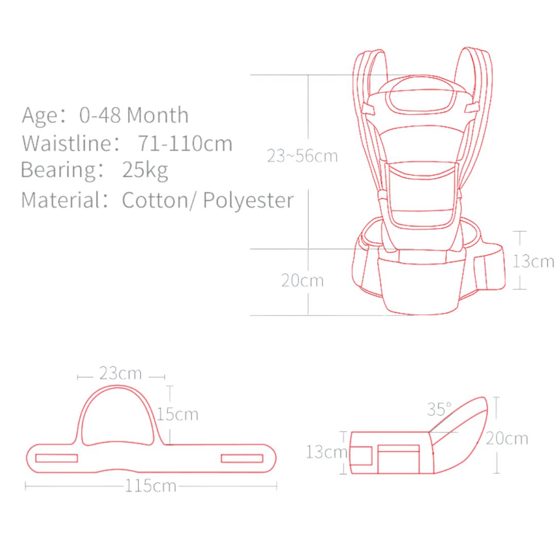 Baby Carrier Waist Stool-Donrams-