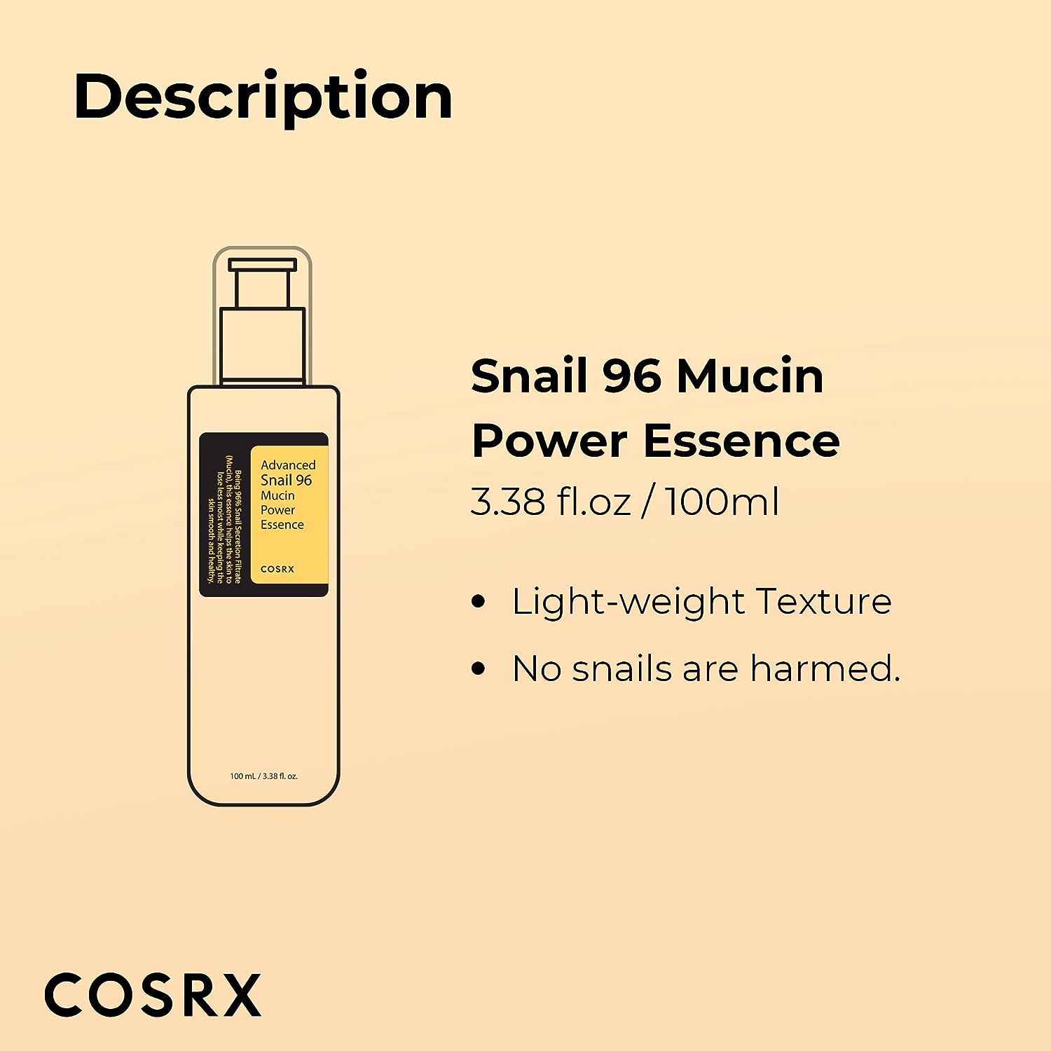 COSRX Advanced Snail 96 Mucin Power Essence (3.38 fl. oz.)-Donrams-544a1AWQ-CQA 9416631746856-CQA 9416631746856143