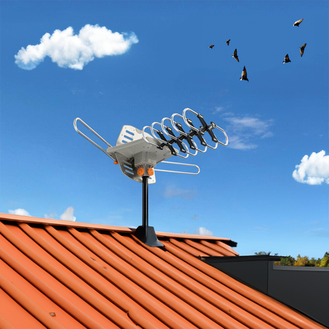Donrams - 990 Mile Outdoor HD TV Antenna UHF VHF 4k