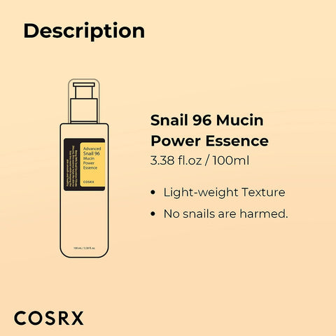 Donrams - COSRX Advanced Snail 96 Mucin Power Essence (3.38 fl. oz.)