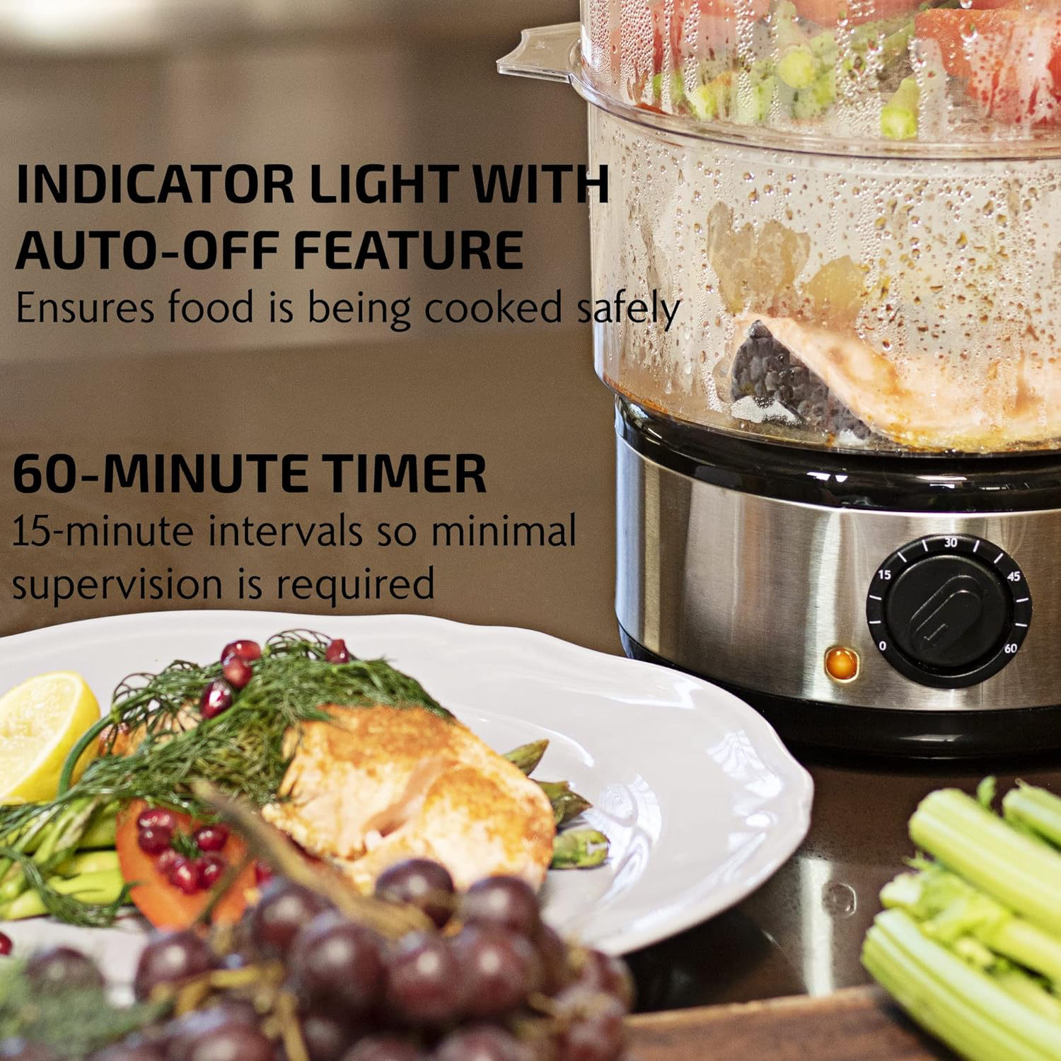 Donrams - Electric Vegetable Steamer