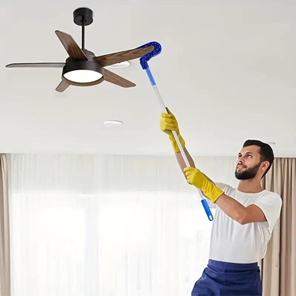 Donrams - Flexible Extendable High Reach Microfiber Ceiling Fan Duster