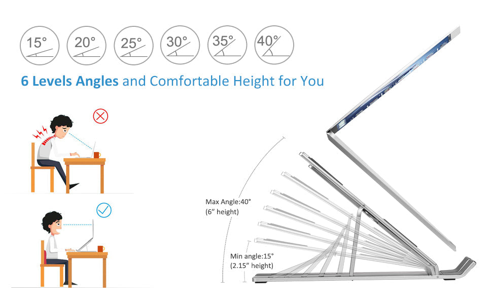 Donrams - Foldable Portable Laptop Stand