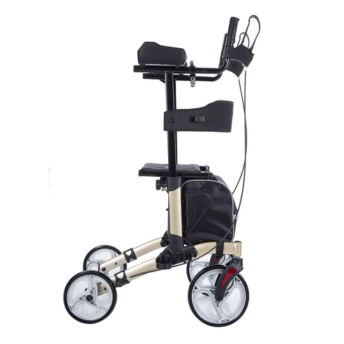 Donrams - Heavy Duty Elderly Stand Upright Rollator Walker With Seat