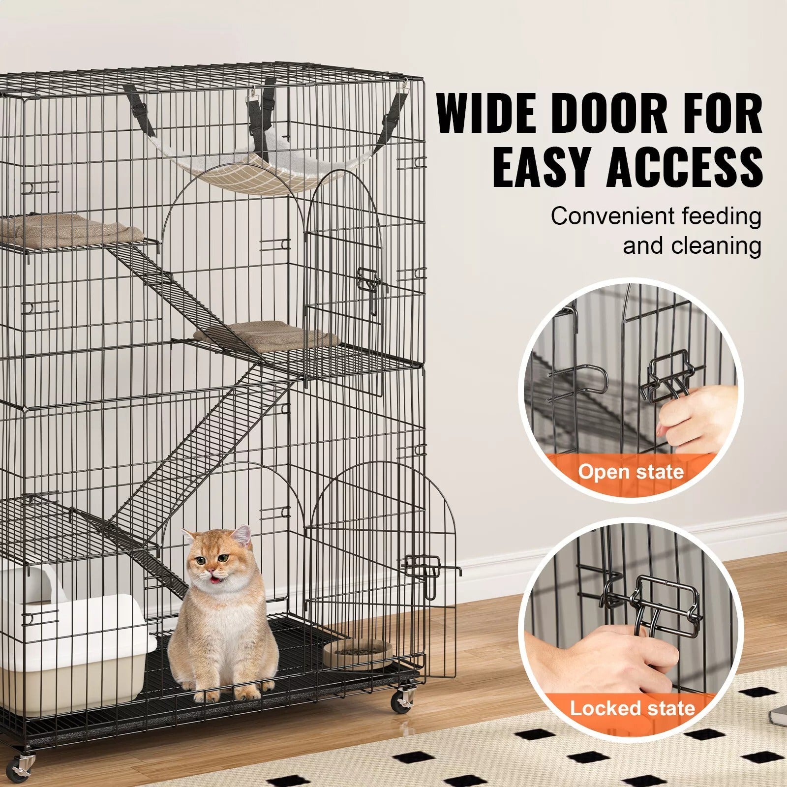Donrams - Indoor Cat Cage Enclosure