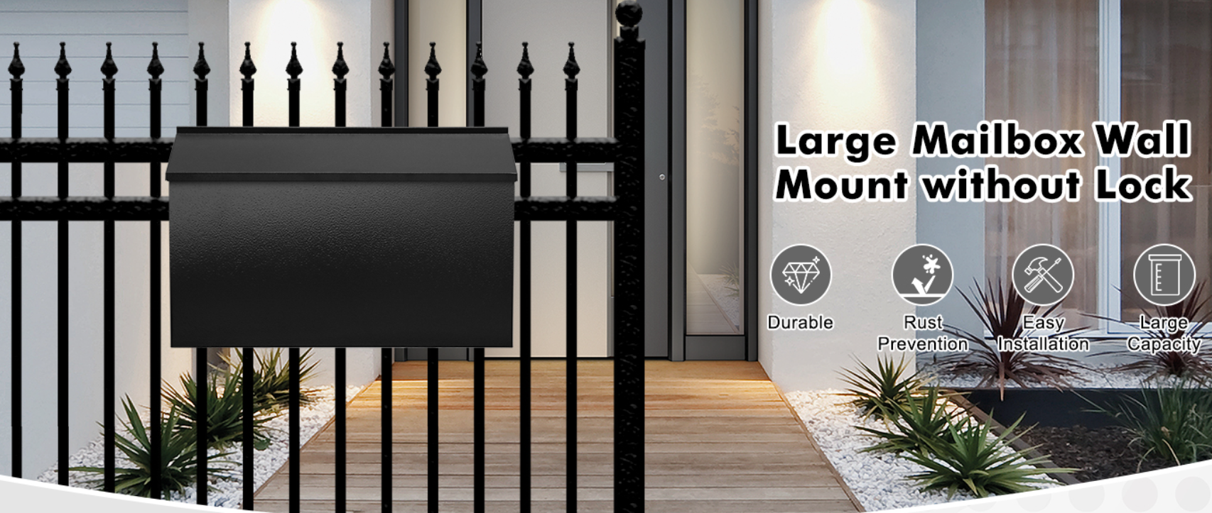 Donrams - Large Capacity Wall-Mount Mailbox