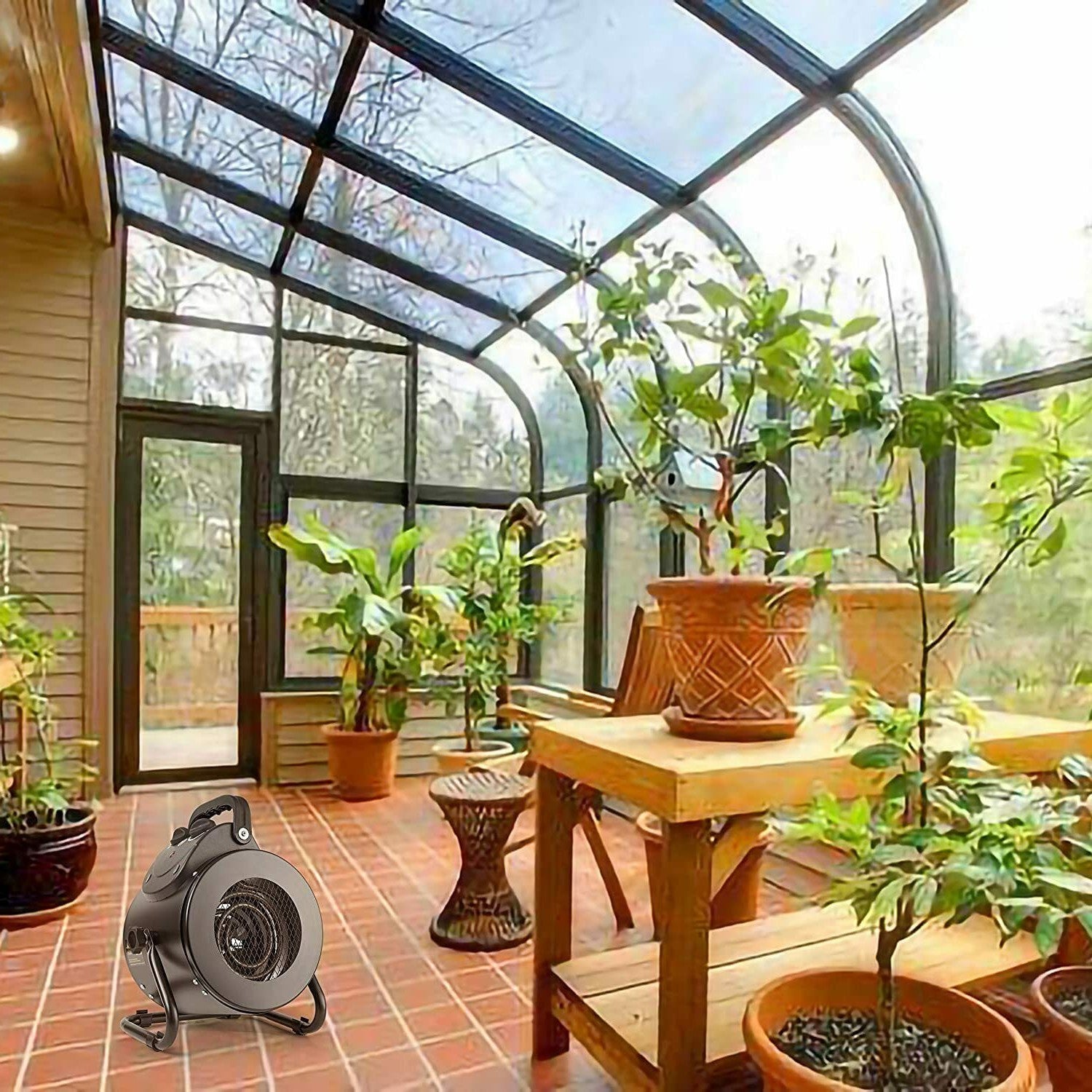 Electric Heater Fan for Greenhouse Grow Tent Workplace Fast Heating IPX4-CQA9417510813992-564575 CQA9417510813992
