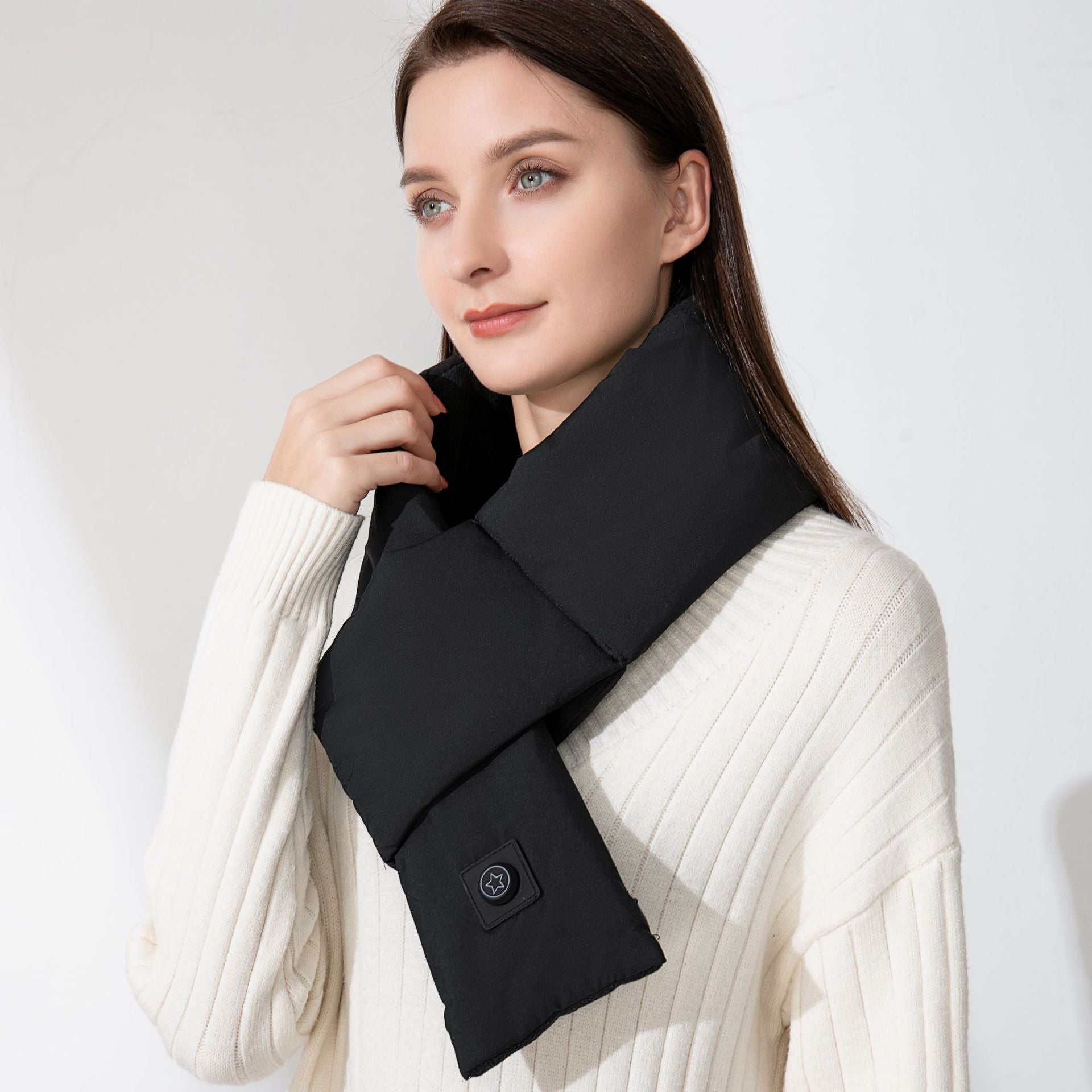 Electric Heating Scarf Neck Warmer Scarf-CQA9417508127016-Black-564575 CQA9417508127016