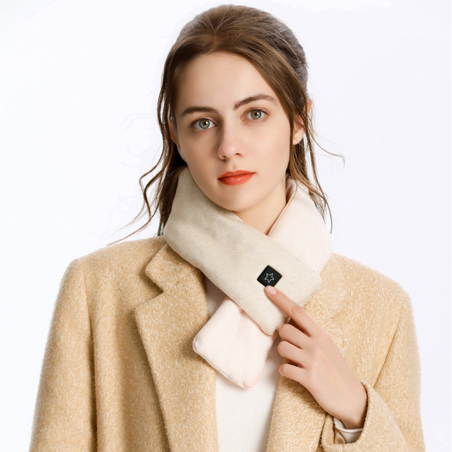 Electric Heating Scarf Neck Warmer Scarf-CQA9417508127016-Yellow-564575 CQA9417508127016