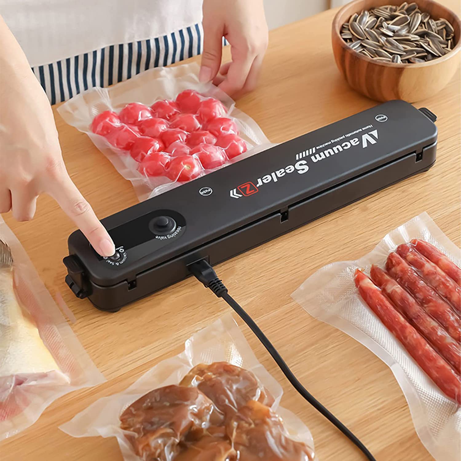 Electric Home Kitchen Food Saver Vacuum Bag Sealer Packing Machine-CQA9417503211816-564575 CQA9417503211816