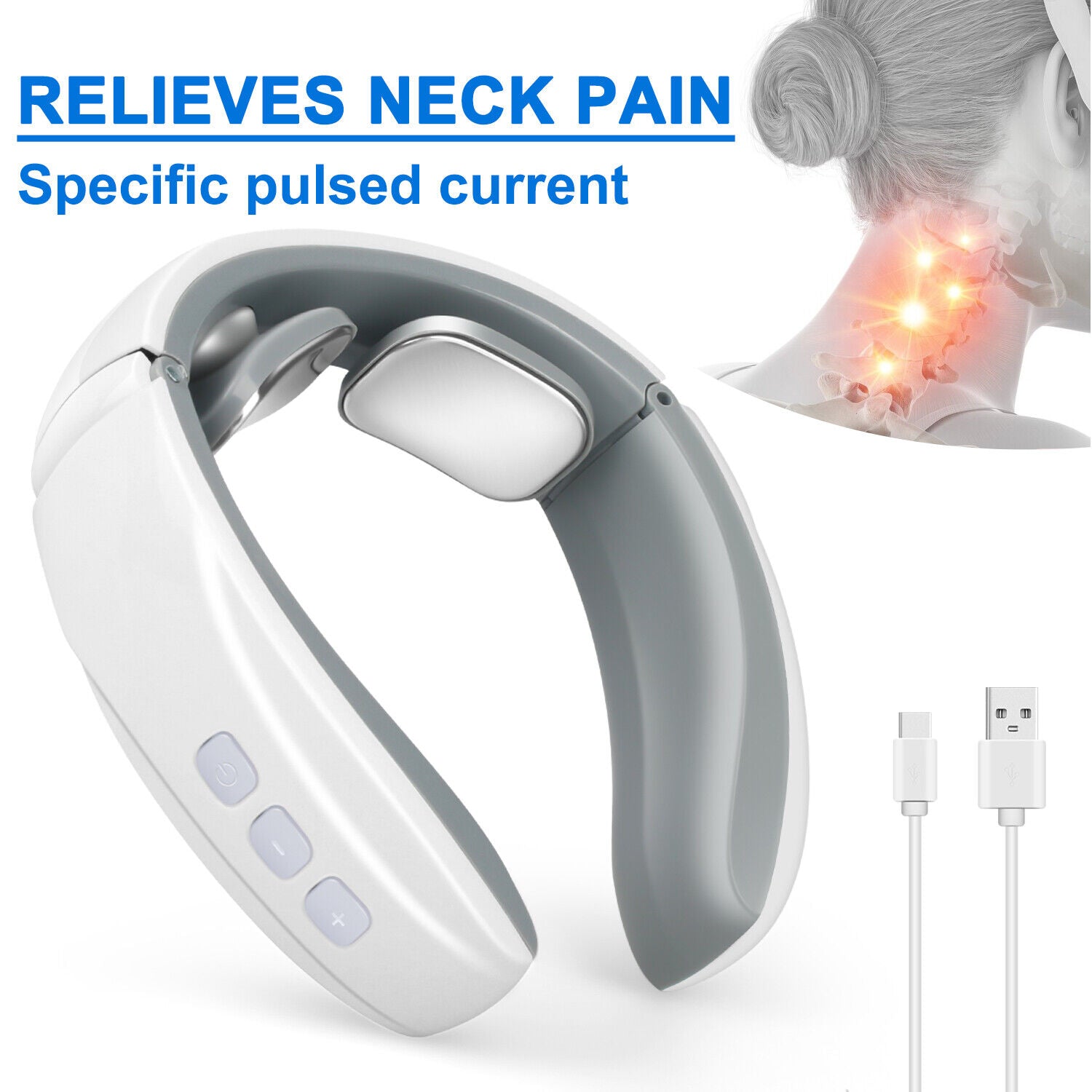 Electric Shock Pulse Neck and Shoulder Kneading Massager-CQA9417499967784-564575 CQA9417499967784