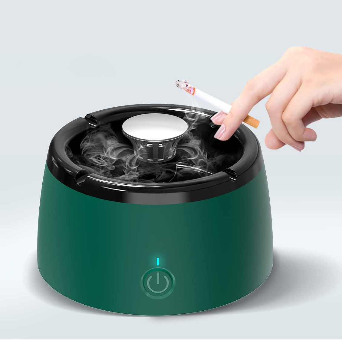 Electric Smokeless Ashtray-CQA9417491185960-Green-564575 CQA9417491185960