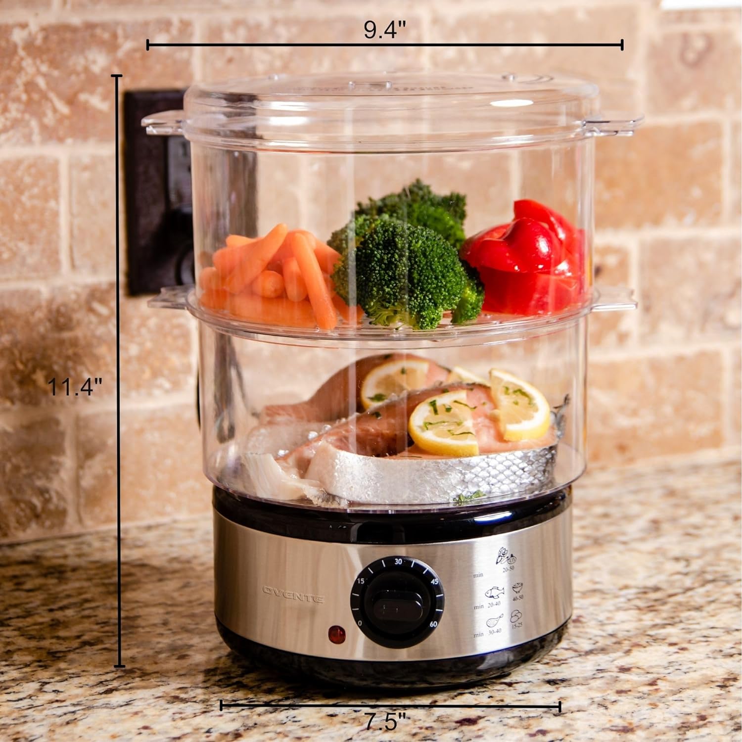 Electric Vegetable Steamer-CQA9417475326248-564575 CQA9417475326248