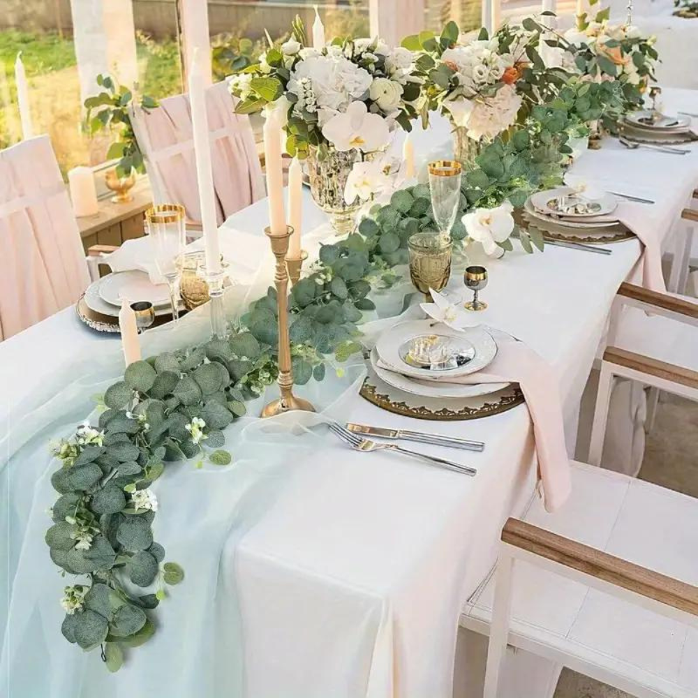 Elegant Decorative Faux Eucalyptus Garland-CQA9417467953448-564575 CQA9417467953448