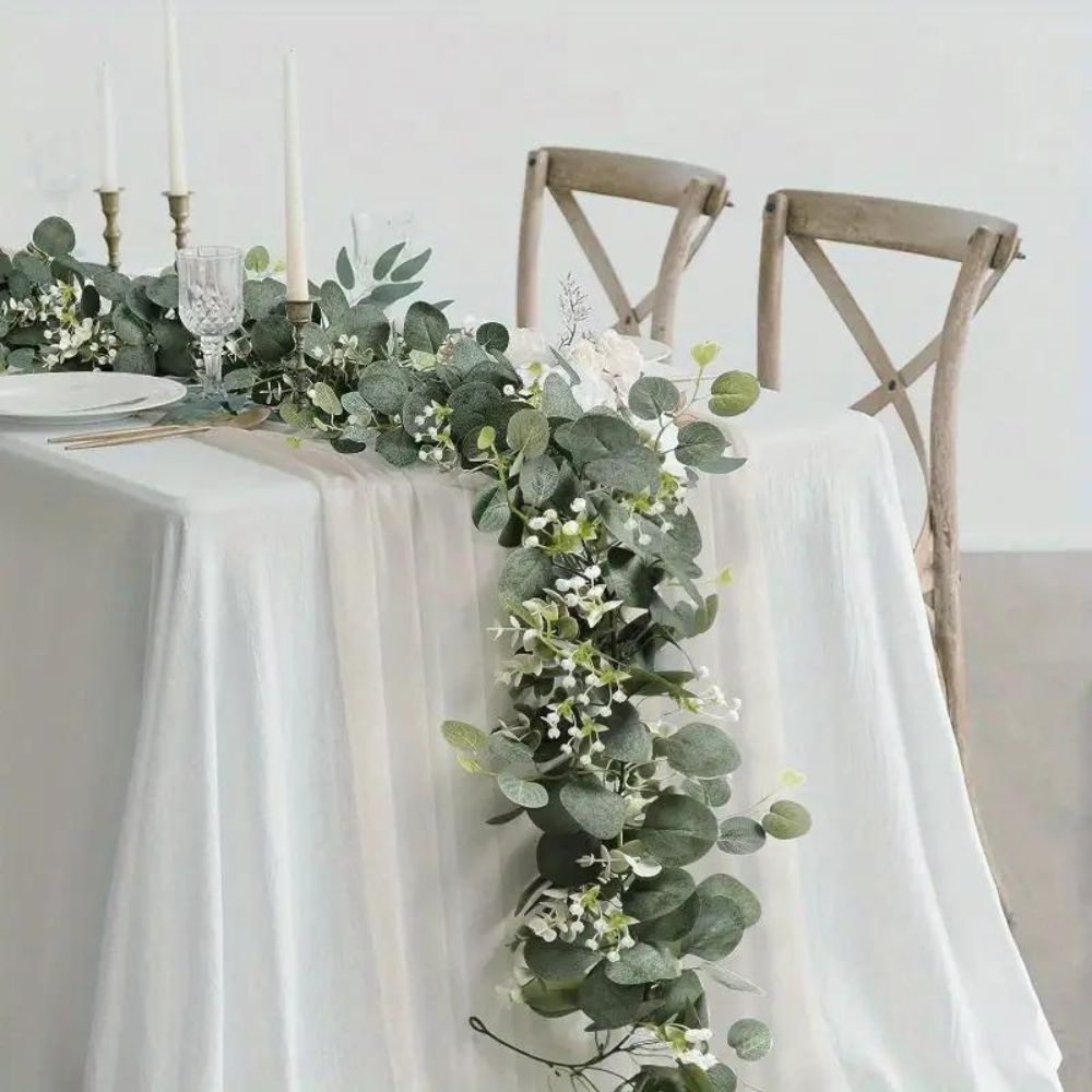 Elegant Decorative Faux Eucalyptus Garland-CQA9417467953448-564575 CQA9417467953448