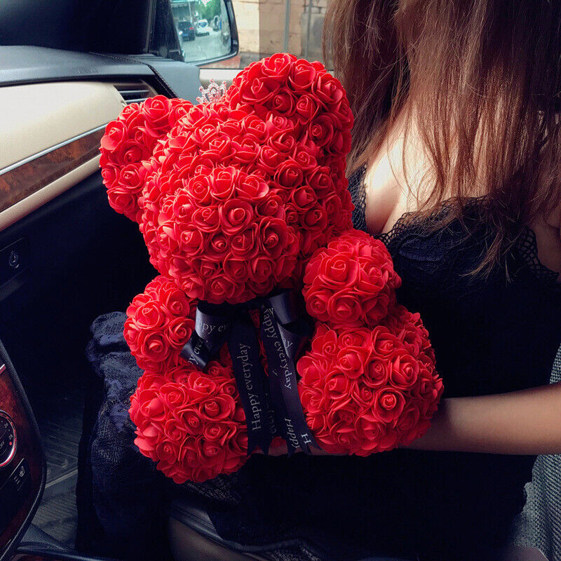 Eternal Love Rose Flower Valentine's Teddy Bear Gift 10"-564575 