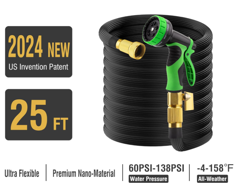 Expandable Garden Hose With 10 Functions Spray Nozzle-CQA9417478734120-564575 CQA9417478734120