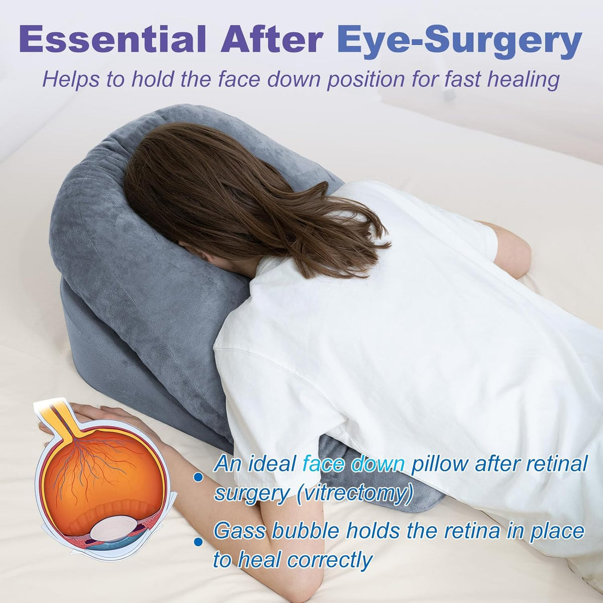 Face Down Pillow After Bbl Or Eye Surgery Stomach Sleeping Pillow-CQA9417466085672-564575 CQA9417466085672