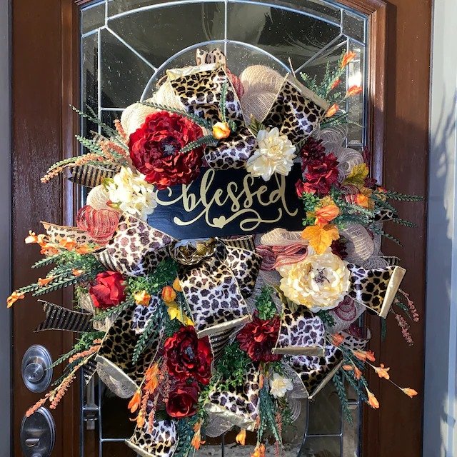 Fall Cheetah Wreath-Year Round Wreath-CQA9417510715688-564575 CQA9417510715688