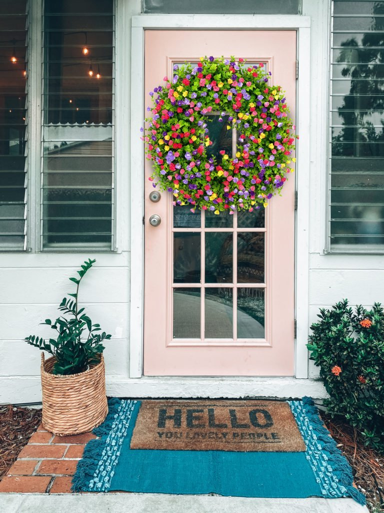 Farmhouse Colorful Cottage Wreath-CQA9417499541800-564575 CQA9417499541800