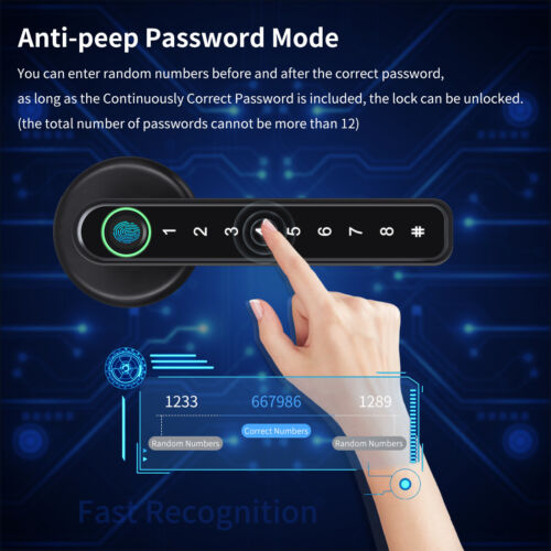 Fingerprint Smart Door Lock - Mobile App Remote Control Door Lock with Fingerprint-564575 