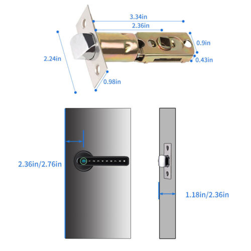 Fingerprint Smart Door Lock - Mobile App Remote Control Door Lock with Fingerprint-564575 