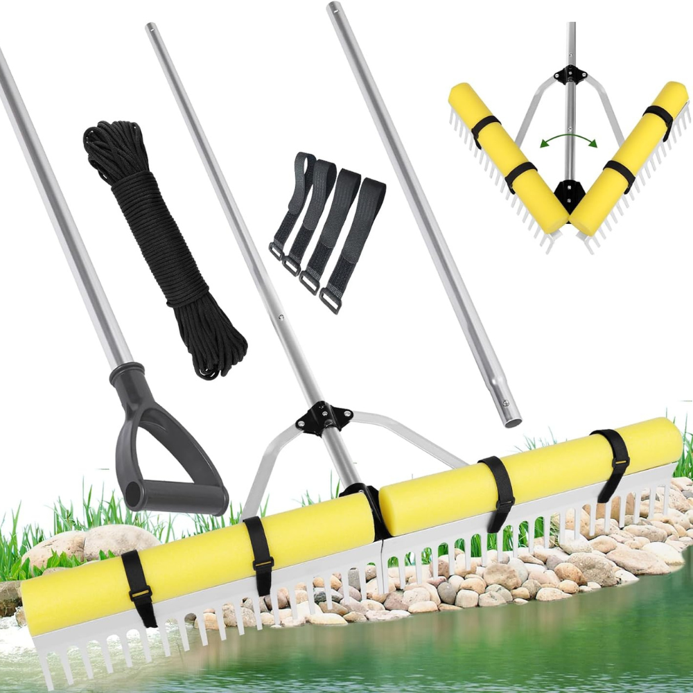 Floating Lake Weed Removal Rake Set-CQA9417472737576-564575 CQA9417472737576