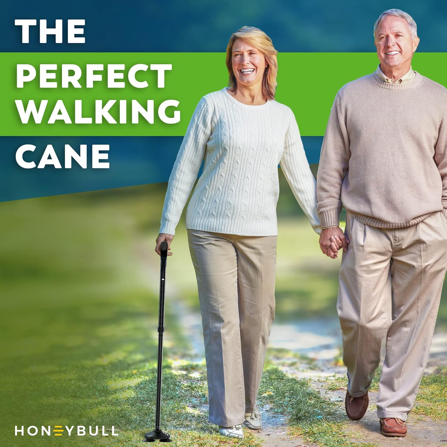 Foldable Adjustable And Collapsible Walking Cane For Men & Women-CQA9417464381736-564575 CQA9417464381736