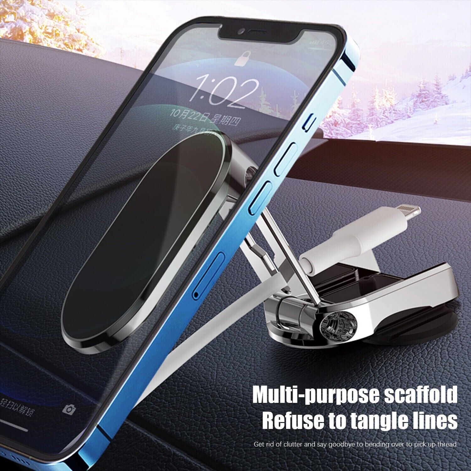 Folding Magnetic Car Phone Holder-CQA9417501311272-564575 CQA9417501311272