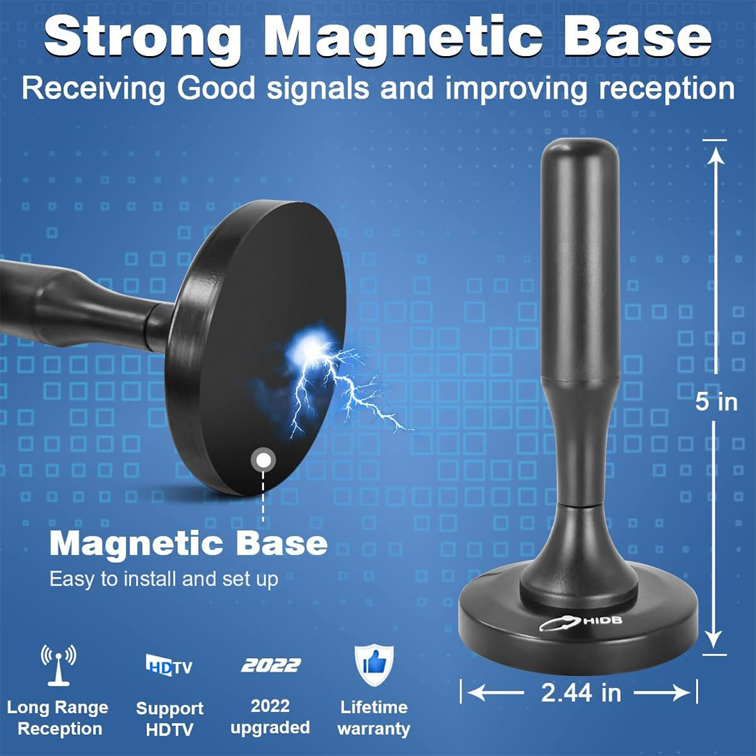 HDTV 4K Magnetic Digital Antenna-Donrams-544a1AWQ-CQA 9416631189800-CQA 9416631189800143