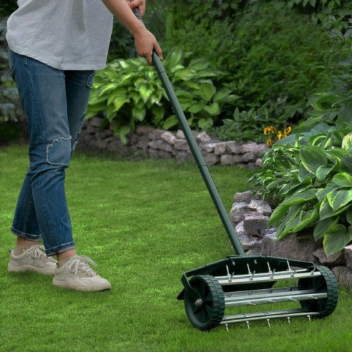 Heavy Duty Manual Lawn Spike Soil Aerator-CQA9417478111528-564575 CQA9417478111528