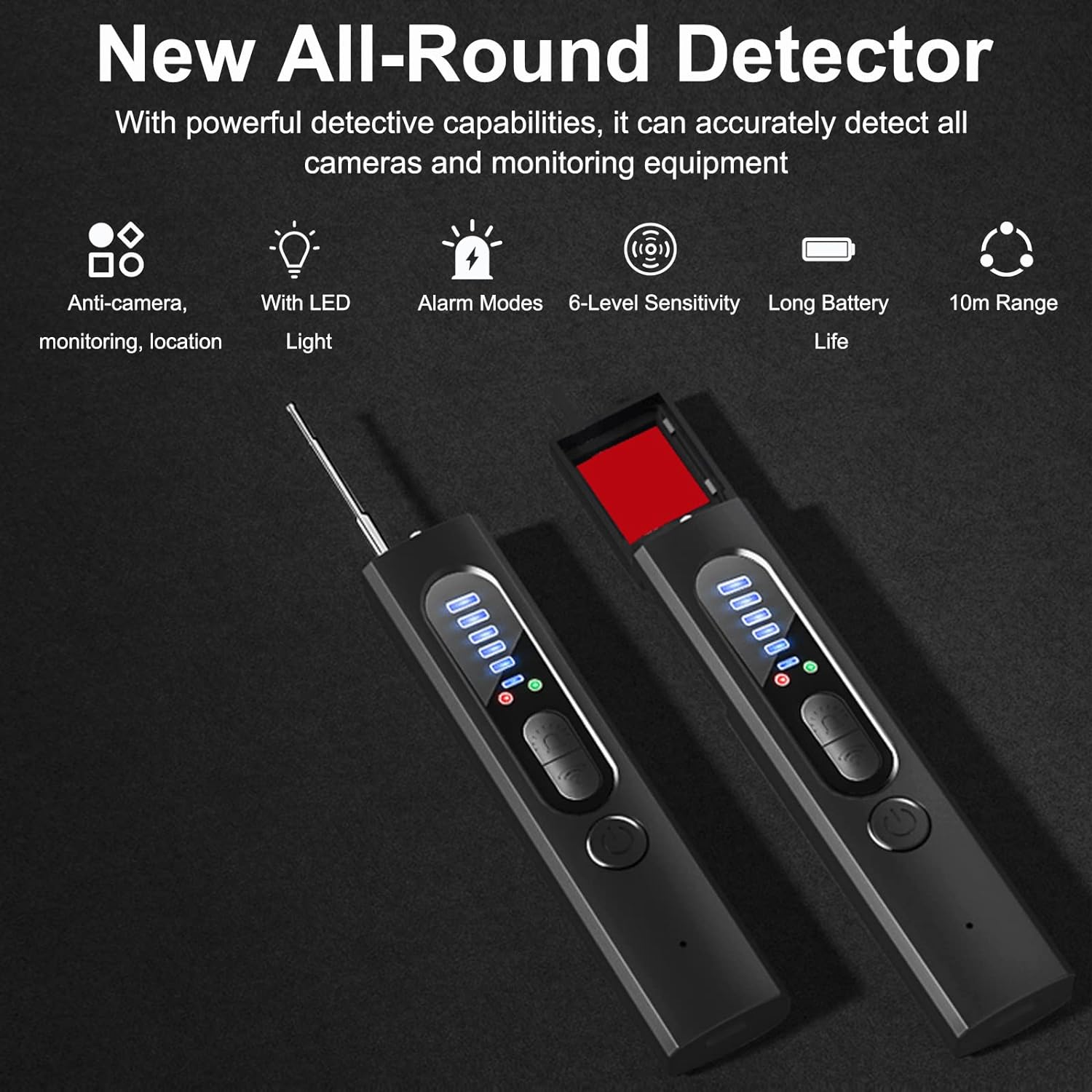Hidden Camera Detector (Military Grade, with built-in RF and GPS Tracking Detection)-CQA9417488793896-564575 CQA9417488793896