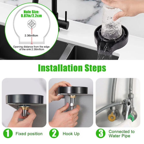 High Pressure Kitchen Sink Cup Rinser-CQA9417500918056-564575 CQA9417500918056
