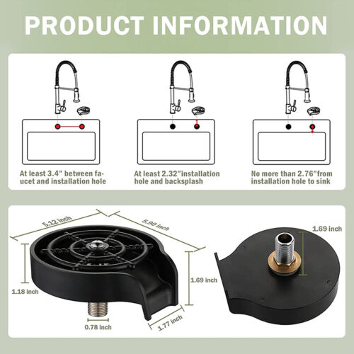 High Pressure Kitchen Sink Cup Rinser-CQA9417500918056-564575 CQA9417500918056
