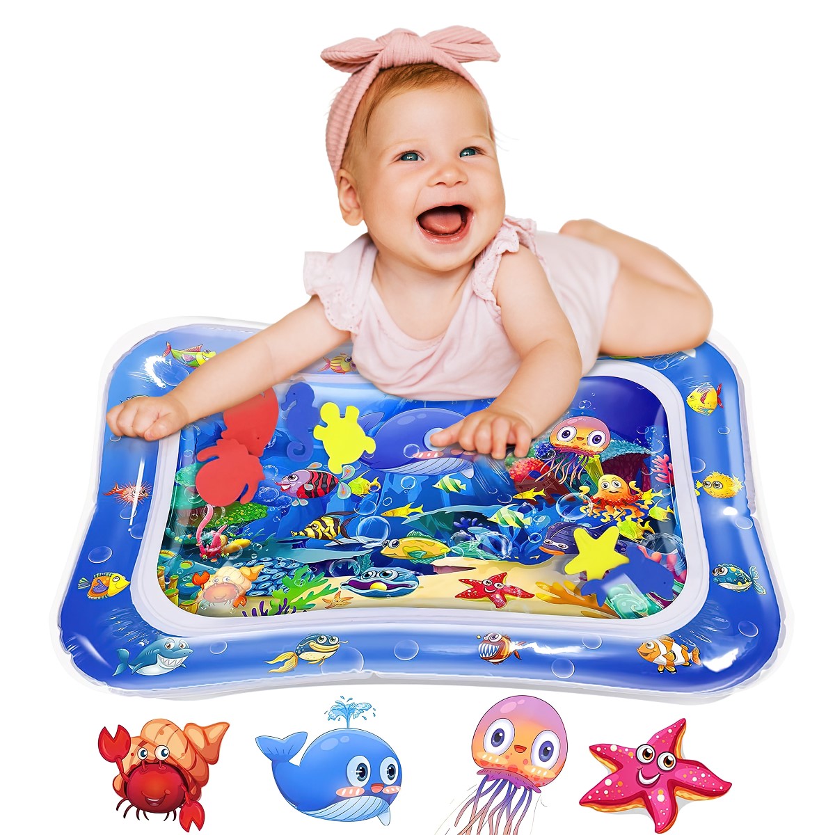 Inflatable Baby Water Mat-Donrams- 676567654586