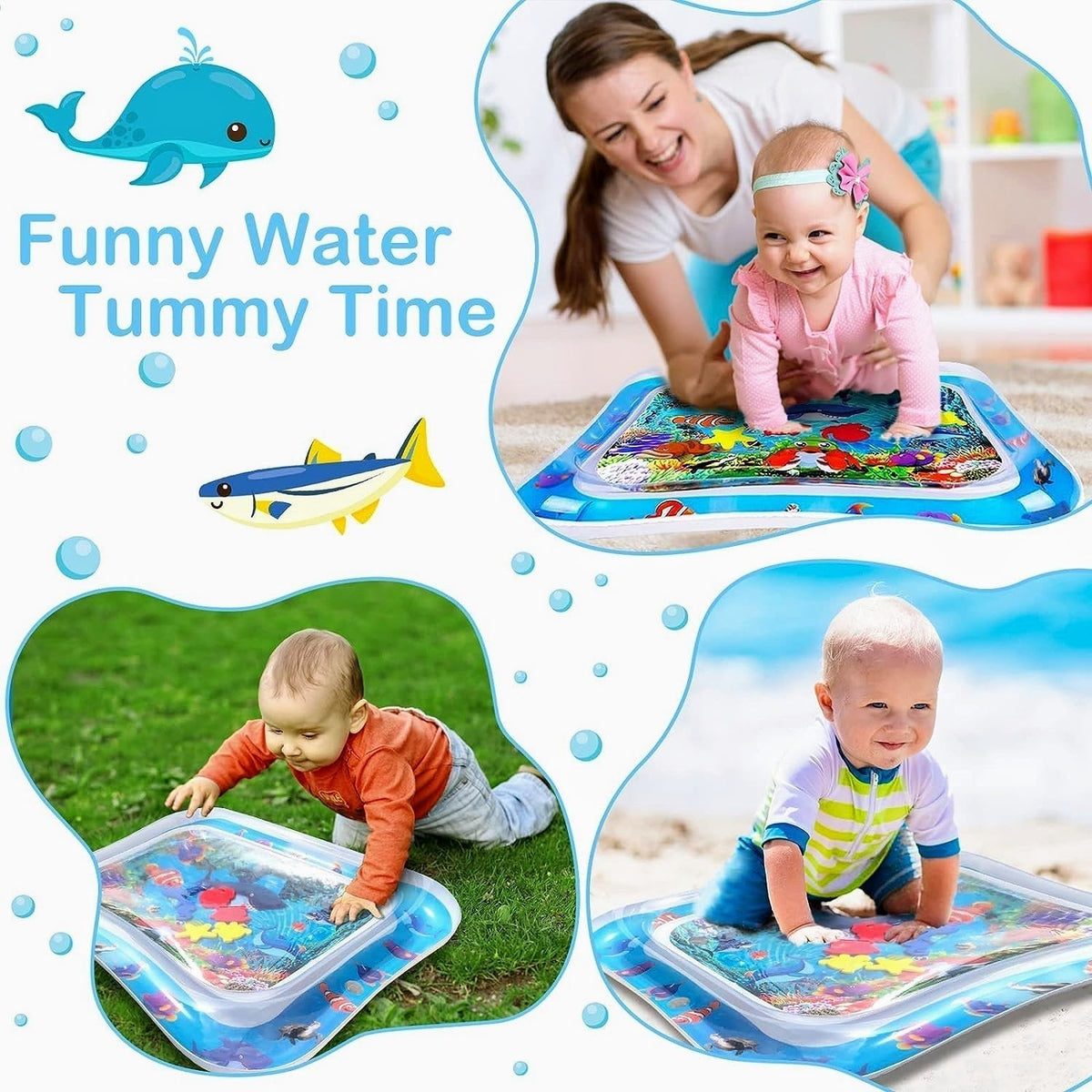 Inflatable Baby Water Mat-Donrams- 676567654586