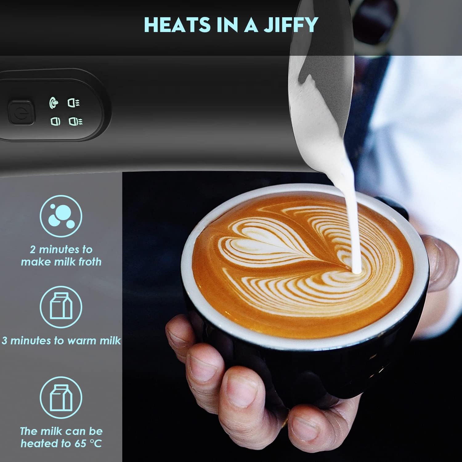 Instant Electric Pot Milk Frother Steamer-CQA9417476210984-564575 CQA9417476210984