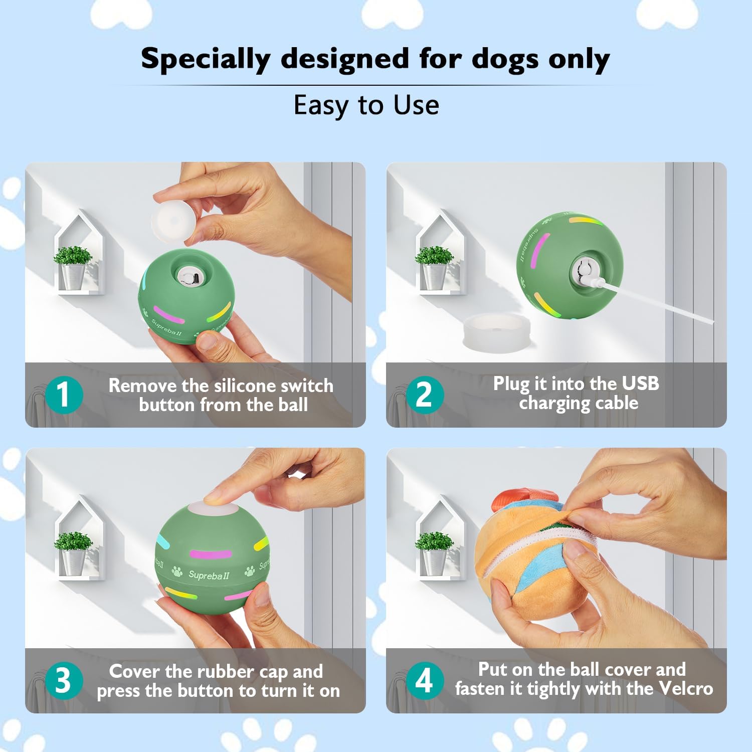 Interactive Dog Ball Toy-CQA9417481617704-564575 CQA9417481617704