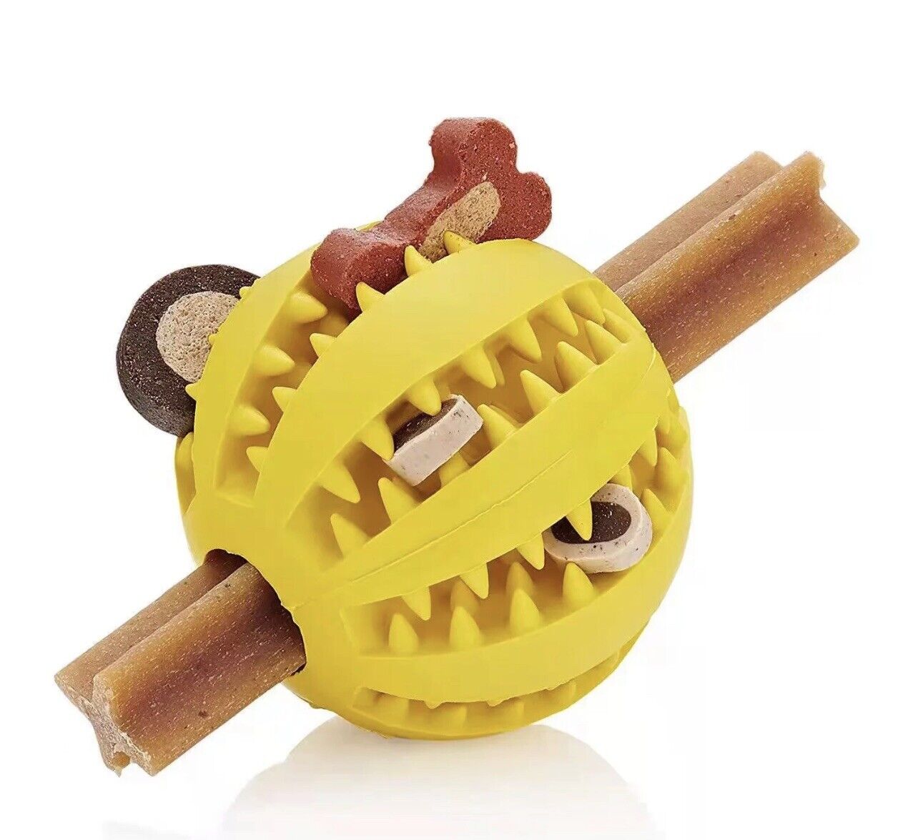 Interactive Rubber Ball-CQA9417500393768-Yellow-564575 CQA9417500393768