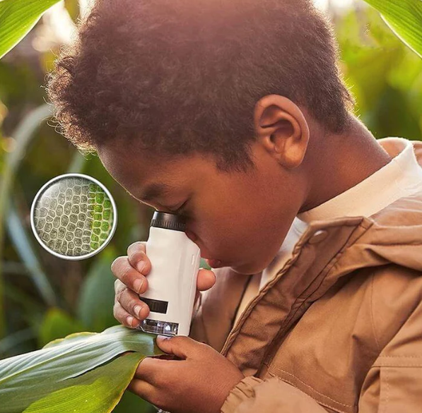 Kid's Portable Mini Pocket Microscope-CQA9417507012904-White-564575 CQA9417507012904