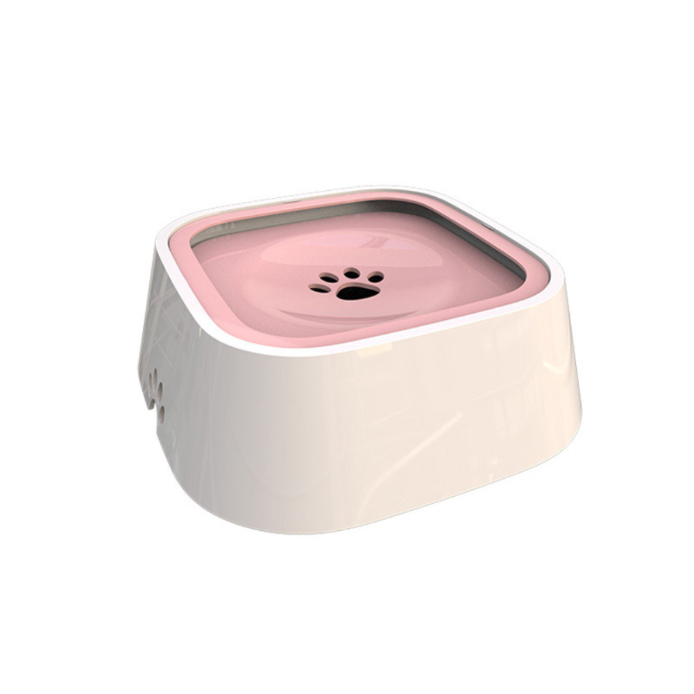 Large Capacity Anti-Overflow Dog Drinking Water Bowl-CQA9417475850536-Pink-564575 CQA9417475850536