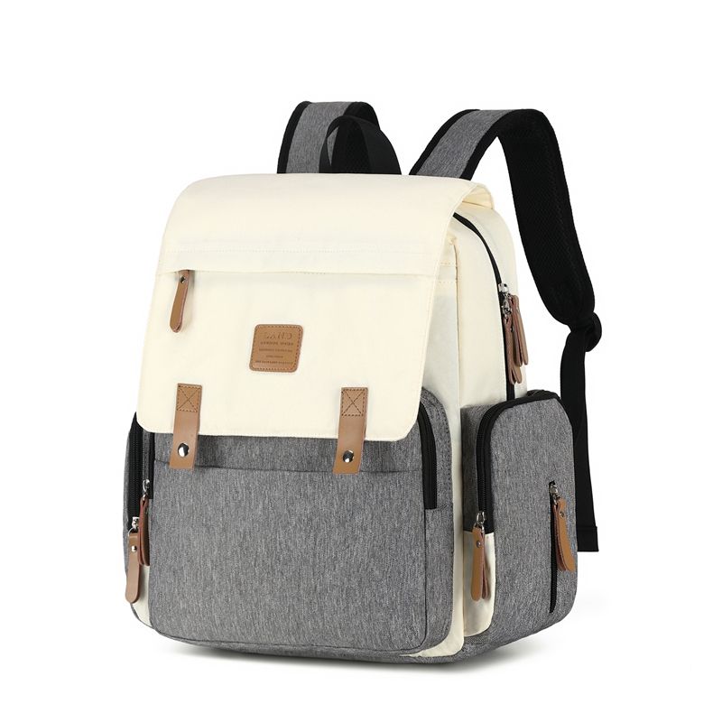 Large Capacity Mommy Backpack-Donrams-Beige- 676567654589