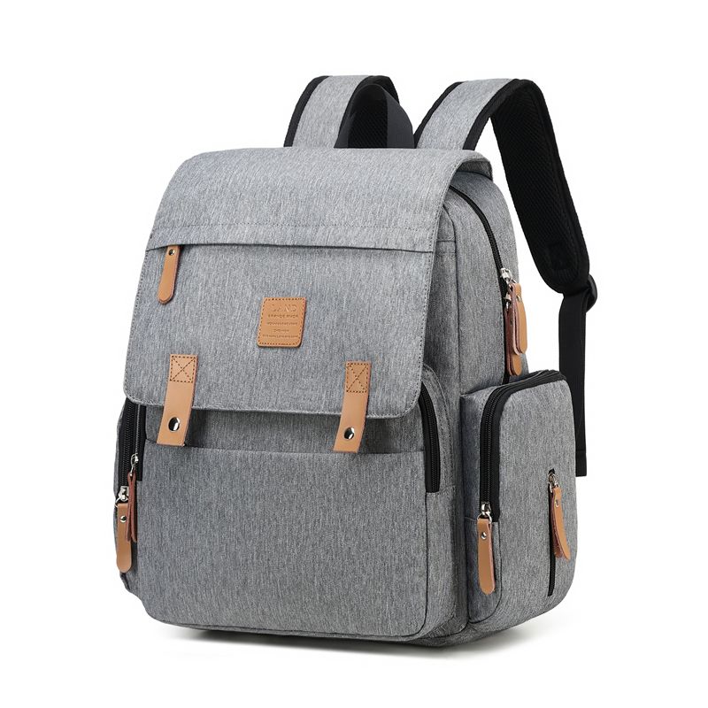 Large Capacity Mommy Backpack-Donrams-Gray- 676567654590