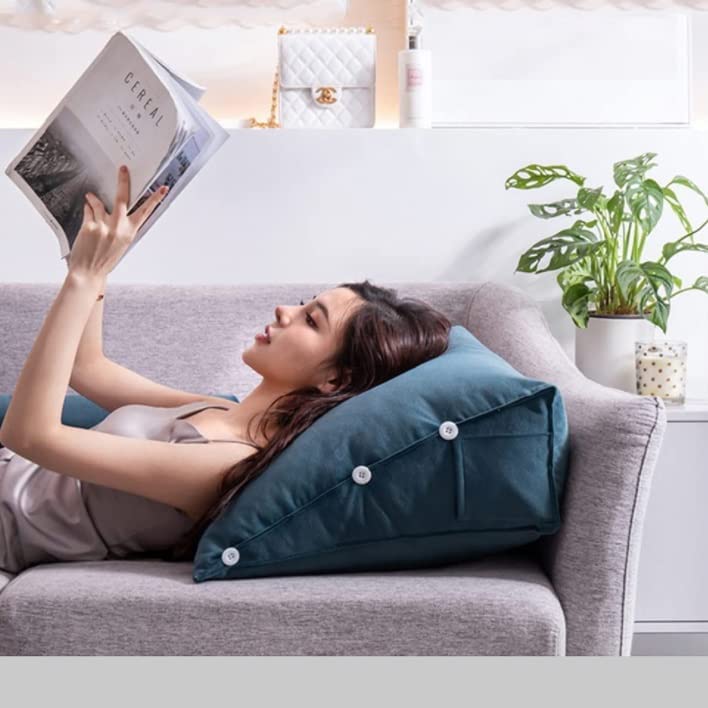 Luxury Back Wedge Bed Pillow For Back Pain-CQA9417510388008-Royal Blue-564575 CQA9417510388008