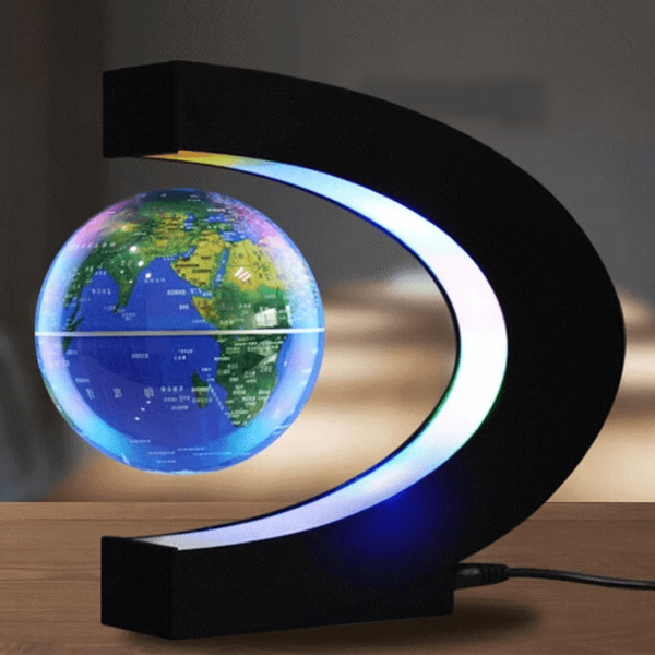 Magnetic Floating Globe With LED Light-CQA9417476964648-Blue-564575 CQA9417476964648