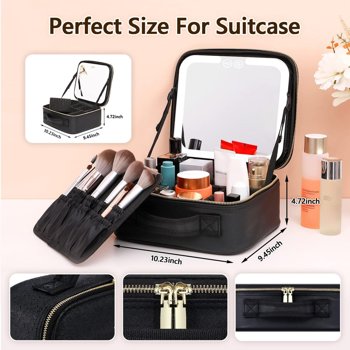 Makeup Bag with Mirror and Lights-CQA9417465332008-564575 CQA9417465332008