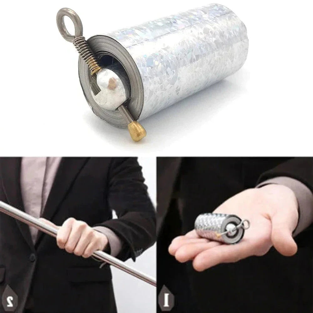 Martial Arts Pocket Staff - High Quality Stainless Steel Silver-CQA9417463660840-564575 CQA9417463660840