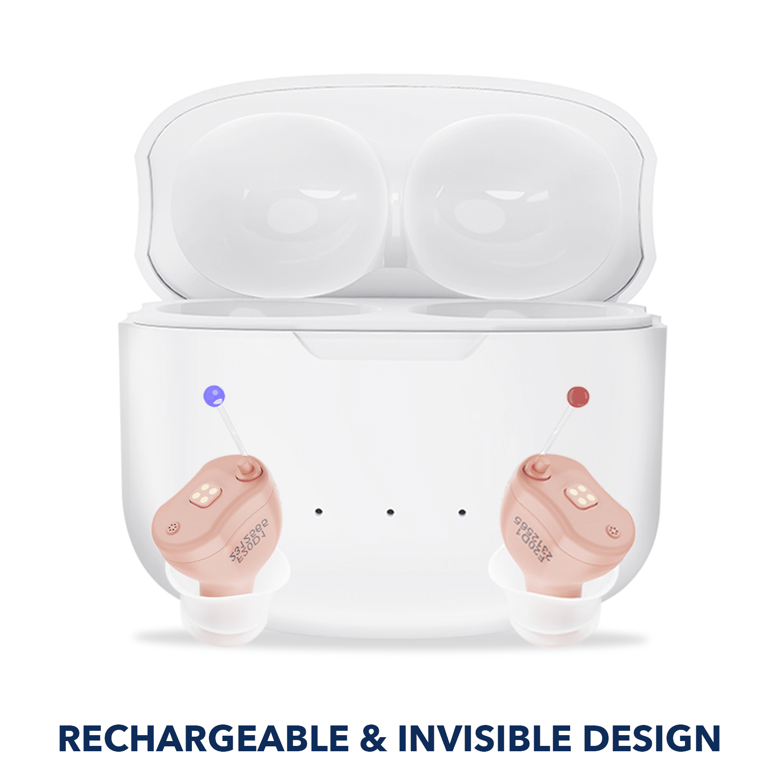 Mini OTC Digital Hearing Aids 16 Channels, Rechargeable & Invisible-564575 