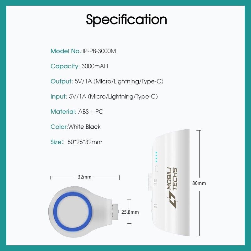 Mini Portable Magnetic Power Bank-CQA9417497051432-564575 CQA9417497051432